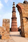 Delhi : le Qutab Minar.