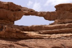 Le désert du Wadi Rum, pétroglyphes.