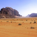 Le désert du Wadi Rum.
