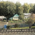 Dans le train en direction de Kazan (Russie).