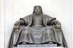 Oulan Bator, statue de gengis Kan (Mongolie).