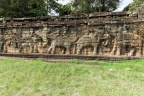 Site Angkor Thom, la terrasse des éléphants.
