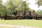 Site Angkor Thom, la terrasse du Roi Lépreux..