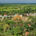 Vue de la terrasse du Watt Samraong Knong.