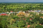 Vue de la terrasse du Watt Samraong Knong.