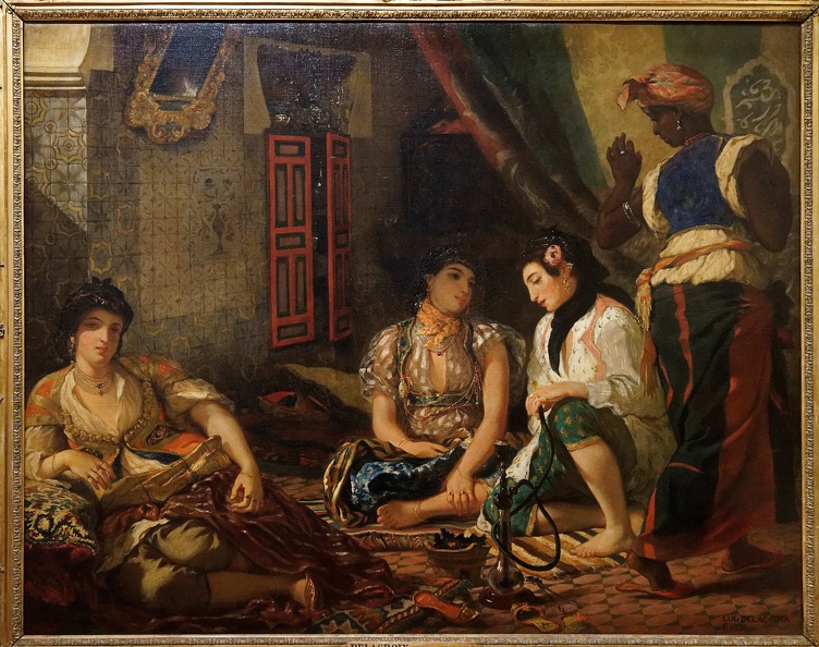Femmes d'Alger dans leur appartement.