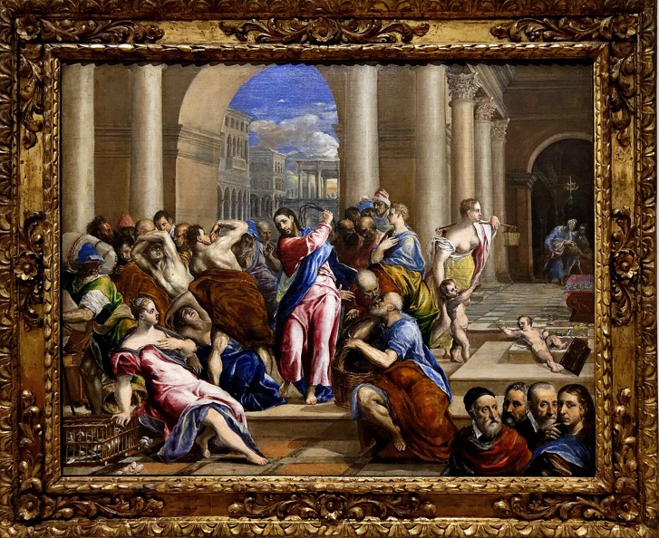 Le Christ chassant les marchands du temple vers 1575.jpg