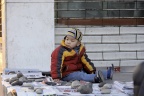 Lanzhou, le petit marchand de journaux.