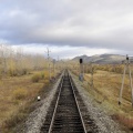 Dans le train en direction de la Mongolie (Russie).