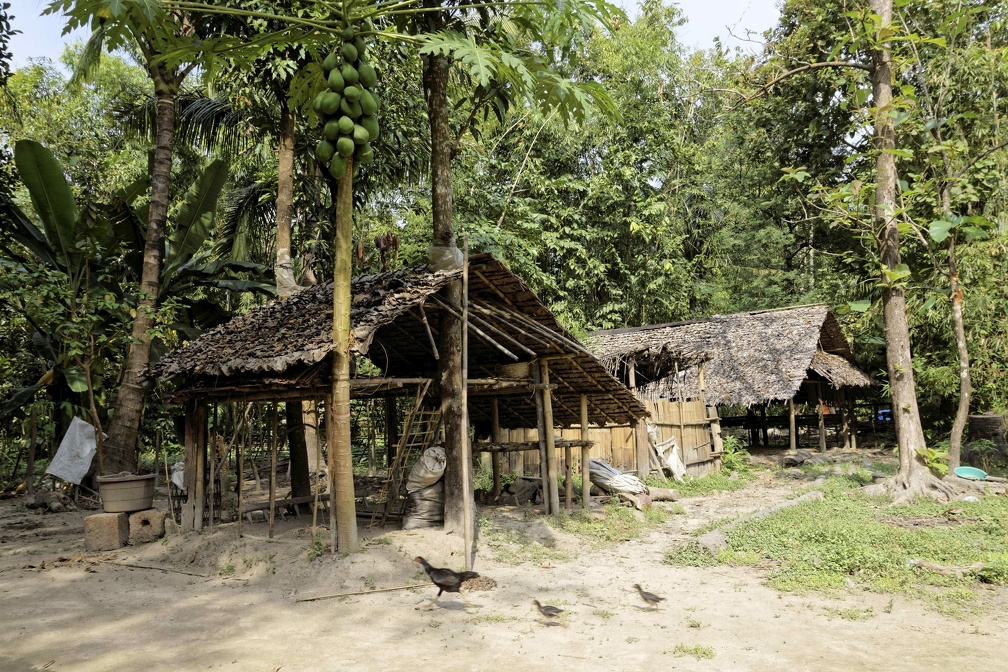 Vers Moulmein, promenade dans des villages.