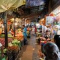 Pondichéry, marché de nuit.