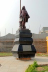 Pondichéry, statue du Marquis Dupleix.