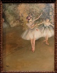 Deux dansseuses en scène. Edgar Degas.