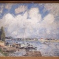 Bateaux sur la Seine. Alfred Sisley.