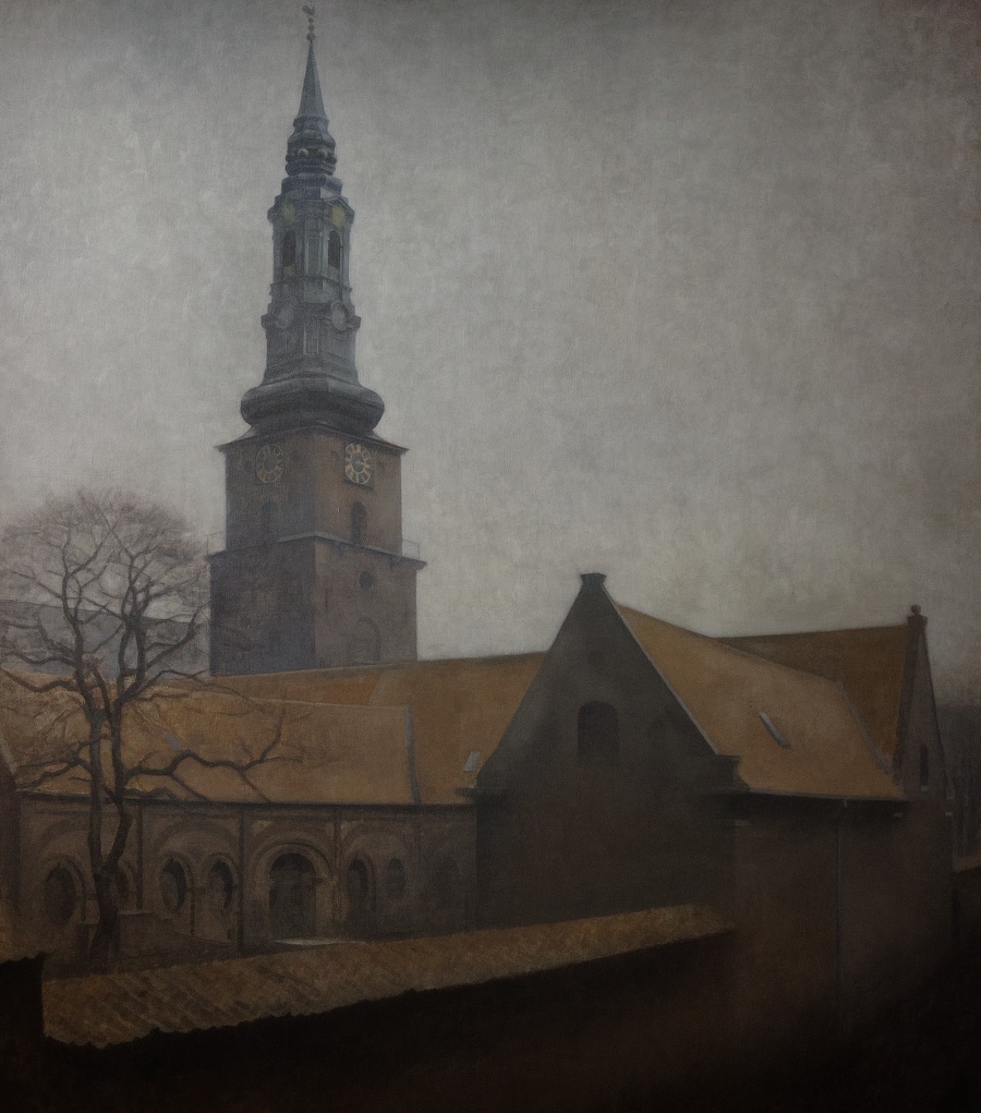Vilhelm Hammershoi - Eglise Saint Pierre de Copenhague