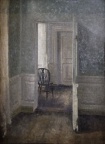 Vilhelm Hammershoi - Intérieur avec une chaise Windsor
