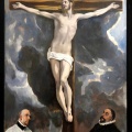 Le Christ en Croix adoré par deux donateurs