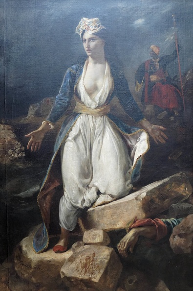 Eugène Delacroix : "La Grèce sur les ruines de Missolonghi".