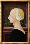 Giovanni di Ser Giovanni dis Scheggia : Portrait de Femme de profil.