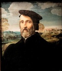 Ridolfo Ghirlandaio : Portrait d'un homme vêtu de noir.