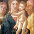 Andréa Montegna : Vierge à l'Enfant entourée de trois Saints.