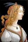 Botticelli : Portrait de Simonetta Vespucci en Nymphe.
