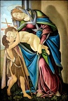 Atelier de Botticelli : Vierge à l'Enfant avec le jeune St Jean-Baptiste.