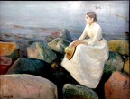 Nuit d'été. Inger sur la plage. 1889, huile sur toile.