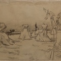 Champ de blé avec gerbes, 1890.